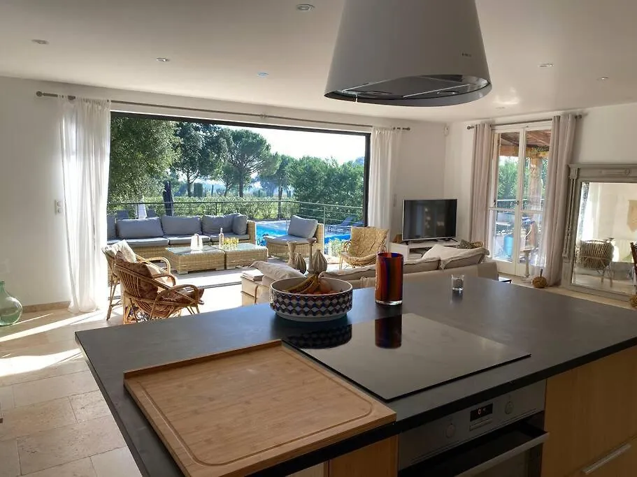 Villa Grimaud - Au Calme Sur Golf, Et Vue Mer Sur Le Golfe De Saint-Tropez