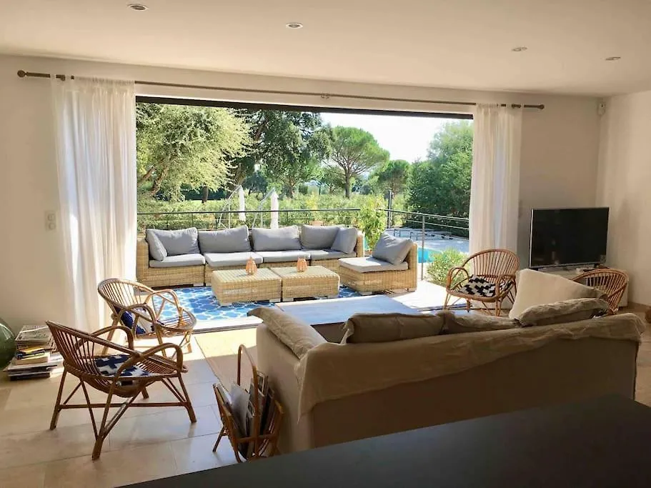 Villa Grimaud - Au Calme Sur Golf, Et Vue Mer Sur Le Golfe De Saint-Tropez